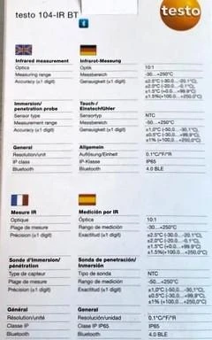 Termometro Alimentar Industrial Testo 104-IR – photo 5